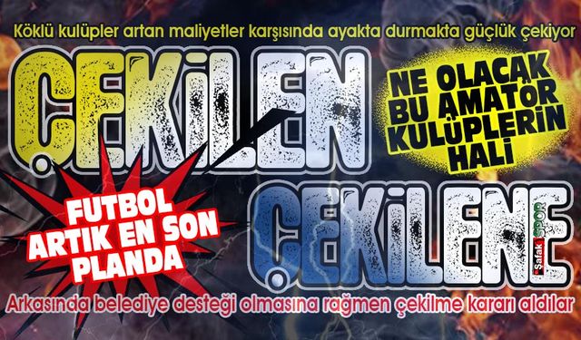 Çekilme kararı TFF tarafından onaylandı... Belediye takımı yeni sezonda yok!