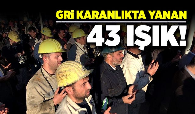 Gri karanlıkta yanan 43 ışık!