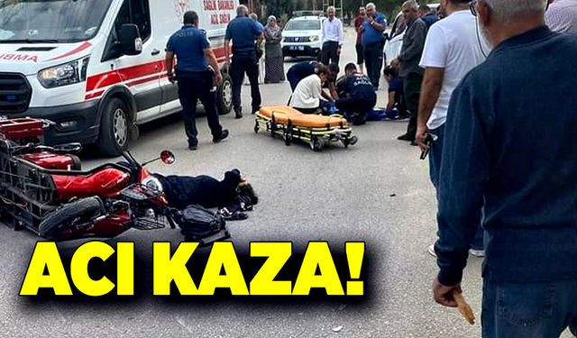 Acı kaza! Anne ve çocukları yola savruldu! Bebek hayatını kaybetti