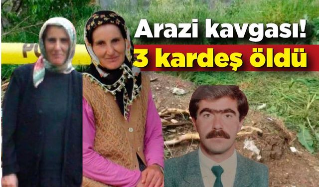 Arazi anlaşmazlığı kavgası kanlı bitti: 3 kardeş öldü