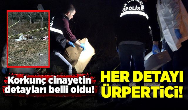 Korkunç cinayetin detayları belli oldu! Her detayı ürpertici!