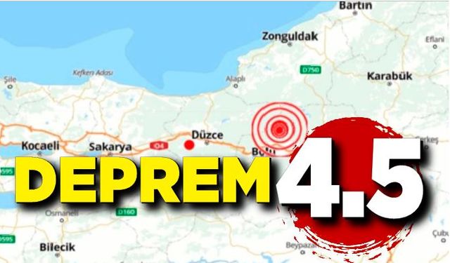 Bolu’da deprem! Zonguldak da hissetti!