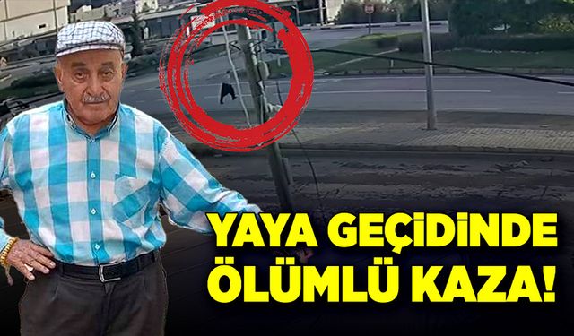 Yaya geçidinde ölümlü kaza!