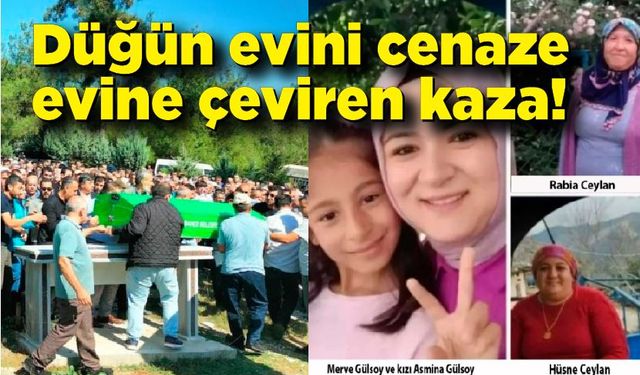 Düğün evini cenaze evine çeviren kaza!