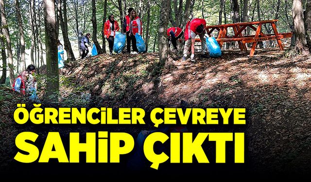 Öğrenciler çevreye sahip çıktı