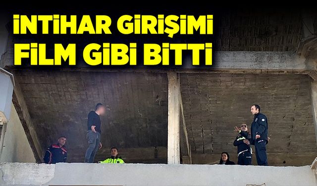 İntihar girişimi film gibi bitti!