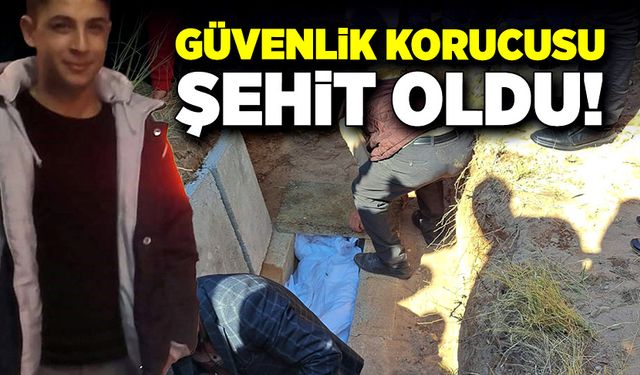 Görev dönüşü şehit olan güvenlik korucusu son yolculuğuna uğurlandı