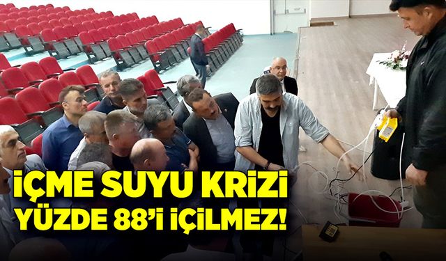 İçme suyu krizi: Yüzde 88'i içilmez!