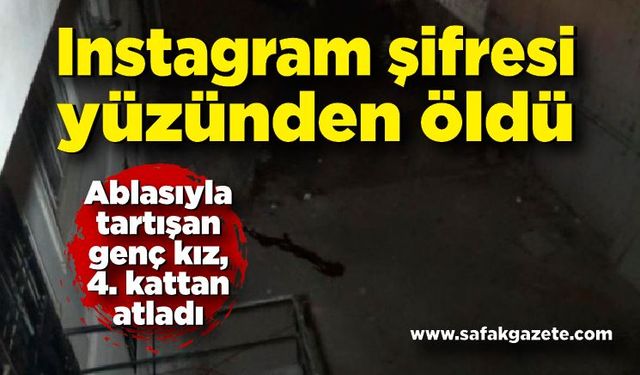 Instagram şifresi yüzünden canına kıydı