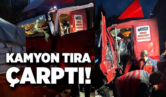 Anadolu Otoyolu’nda feci kaza! Kamyon tıra çarptı!
