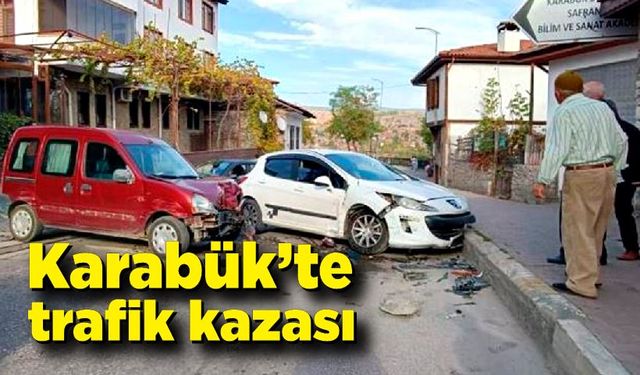 Karabük’te trafik kazası : 2 yaralı