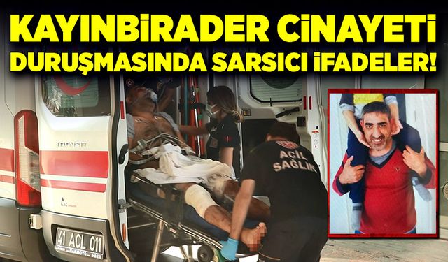 Kayınbirader cinayeti duruşmasında sarsıcı itiraflar