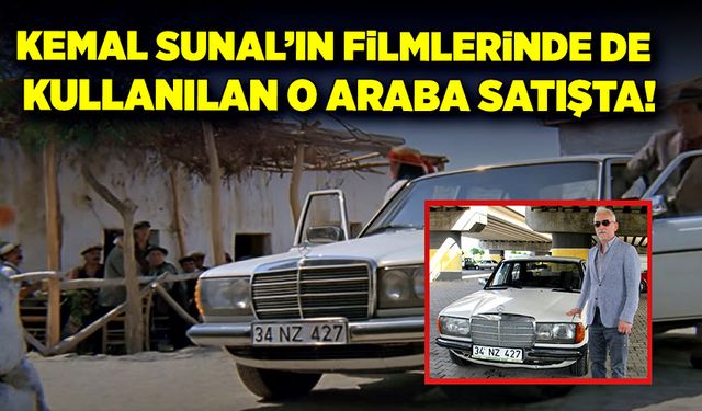 Kemal Sunal'ın 1984 model Mercedes'i yeni sahibini bekliyor