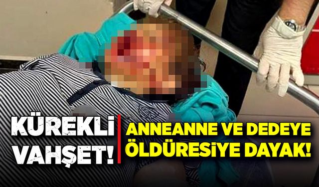 Anneanne ve dedeye, öldüresiye dayak!