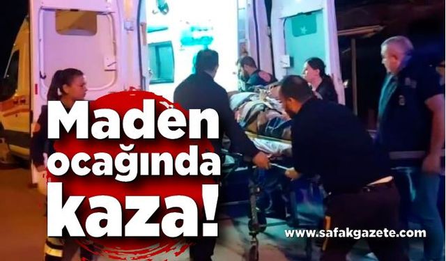 Maden ocağında iş kazası