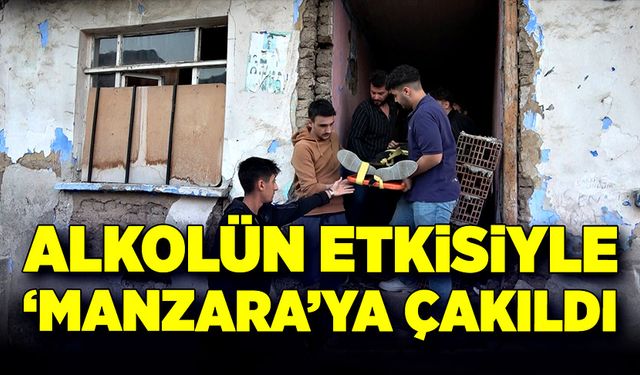 Alkolün etkisiyle ‘manzara’ya çakıldı!