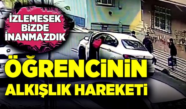 Öğrencinin alkışlık hareketi, izlemesek biz de inanmazdık!