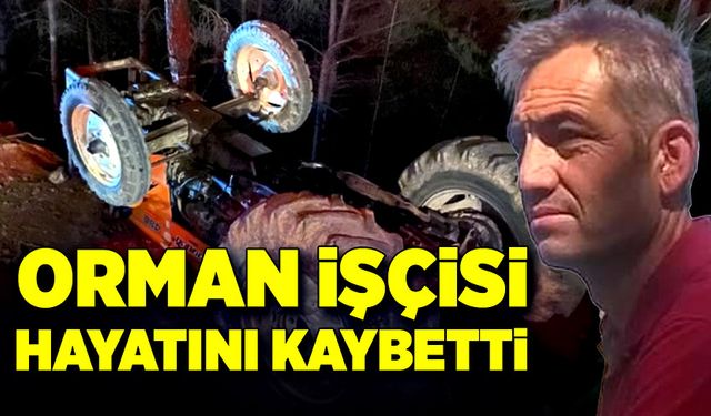 Orman işçisi traktörün altında kalarak yaşamını yitirdi