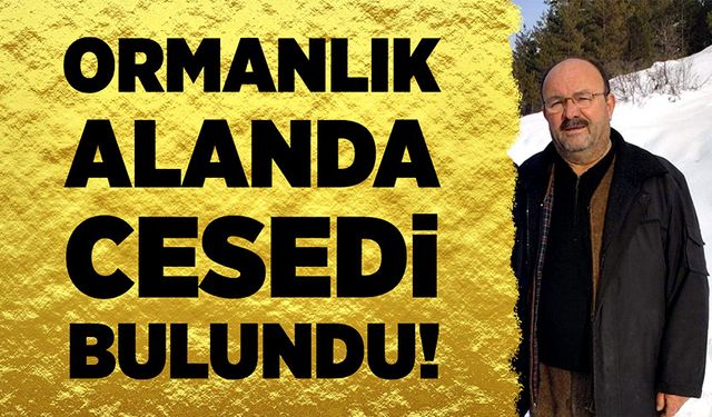 Ormanlık alanda cesedi bulundu!