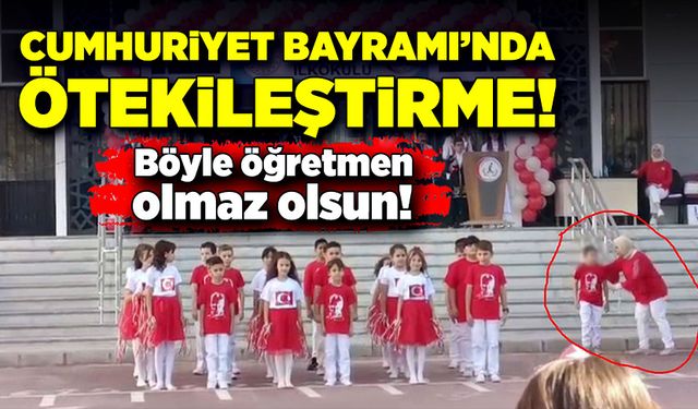 Cumhuriyet Bayramı'nda ötekileştirme! Böyle öğretmen olmaz olsun!