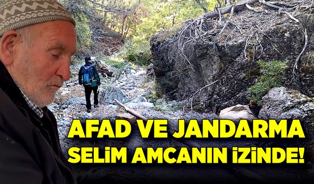 AFAD ve jandarma Selim amcanın izinde!