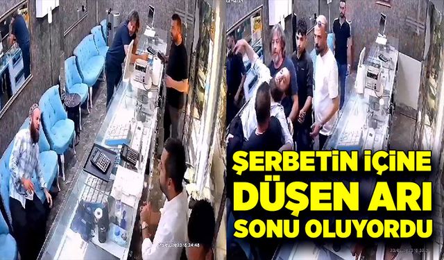 Şerbetin içine düşen arıyı kurtarmak isterken kendi canından oluyordu