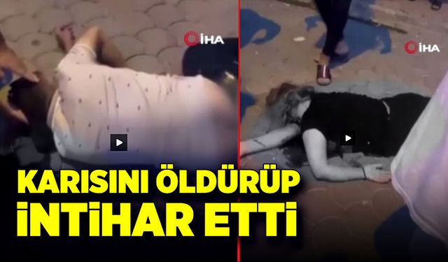 Eşini öldürüp aynı silahla hayatına son verdi