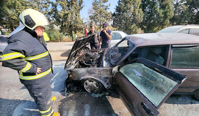 Sürücü aracı için her şeyi yaptı ama kurtaramadı