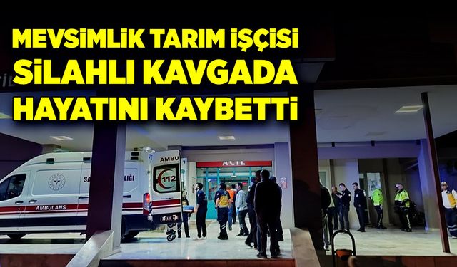 Mevsimlik tarım işçisi kadın, silahlı kavgada hayatını kaybetti