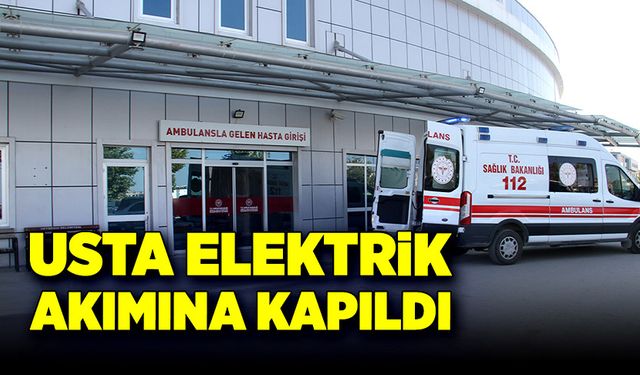 Çatı ustası elektrik akımına kapıldı!