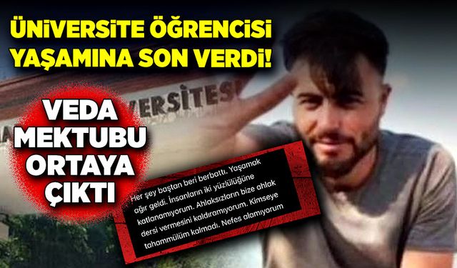 Bir öğrenci daha hayatına son verdi!