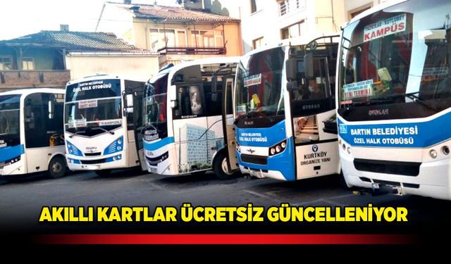 Akıllı kartlar ücretsiz güncelleniyor