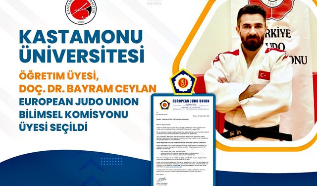 Kastamonu Üniversitesi’nden Doç. Dr. Ceylan, EJU Bilimsel Komisyonu Üyesi seçildi