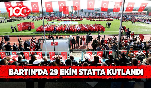 Bartın’da 29 Ekim statta kutlandı