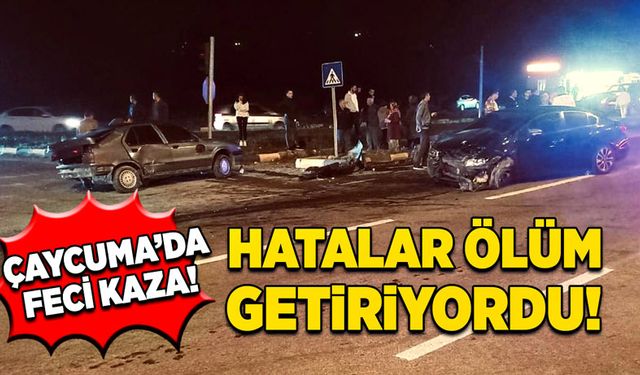 Çaycuma’da feci kaza! Hatalar ölümü getiriyordu!