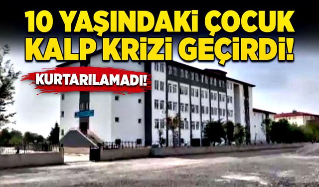 10 yaşındaki çocuk kalp krizi geçirdi! Kurtarılamadı…