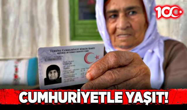 Cumhuriyetle yaşıt!