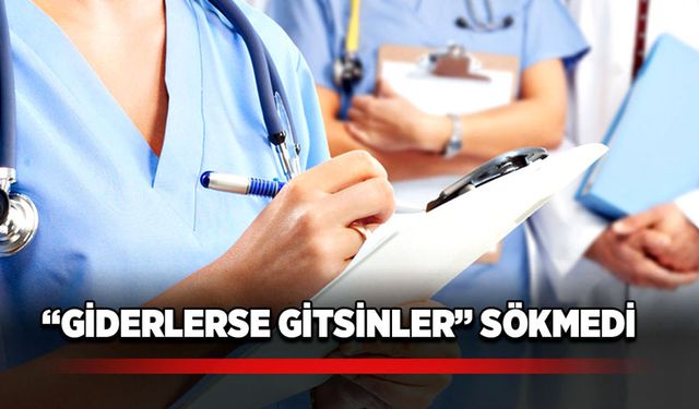 “Giderlerse gitsinler” sökmedi