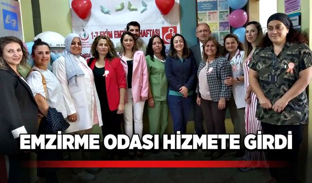 Emzirme odası hizmete girdi!