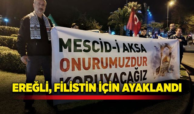 Ereğli, Filistin için ayaklandı