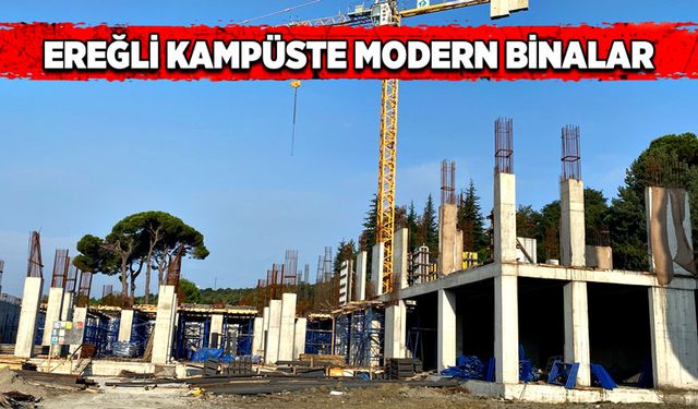 Ereğli kampüste modern binalar