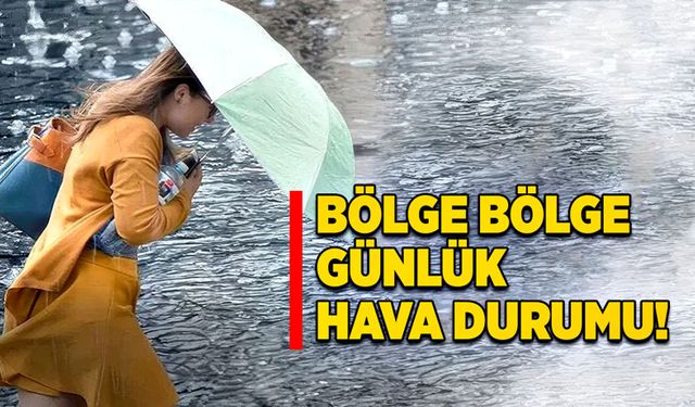 Bölge Bölge Günlük Hava Durumu