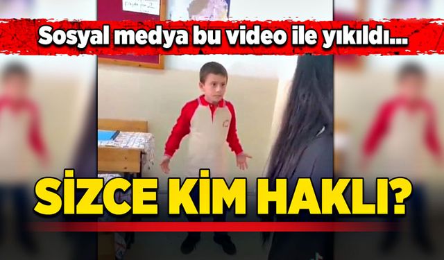 Sosyal medya bu video ile yıkıldı… Sizce kim haklı?