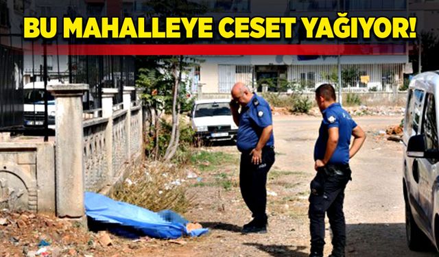 Bu mahalleye ceset yağıyor!  Yaşayan ahali diken üstünde