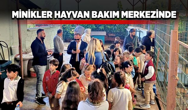 Minikler hayvan bakım merkezinde