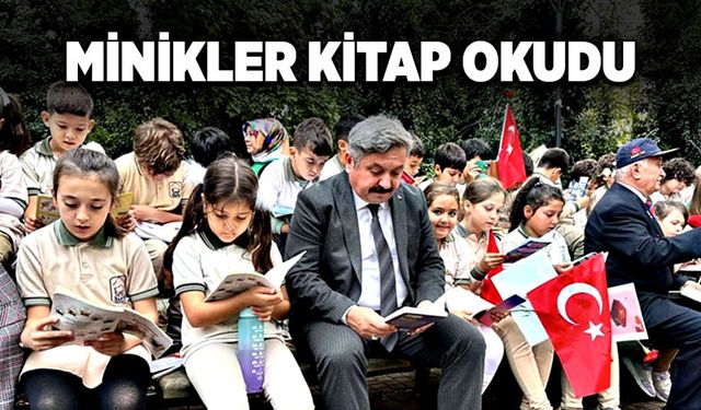 Minikler kitap okudu