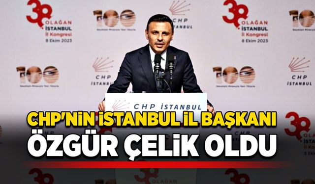 CHP'nin İstanbul  İl Başkanı Özgür Çelik oldu