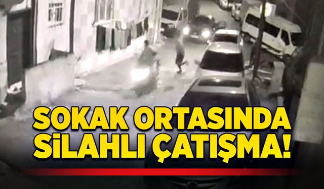 Sokak ortasında silahlı çatışma!