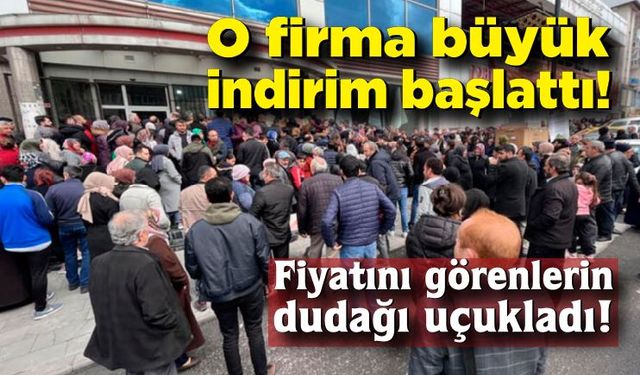 O firma büyük indirim başlattı... Fiyatı görenlerin dudağı uçukladı!