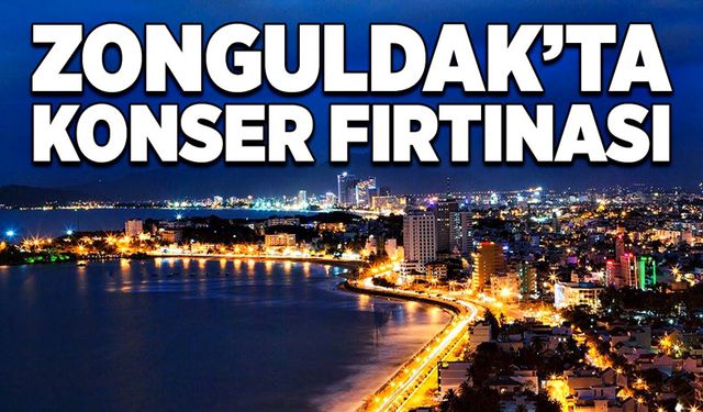 Zonguldak’ta konser fırtınası